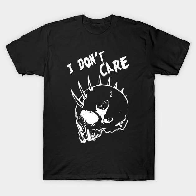 Punk Rock Skull T-Shirt by CreatingChaos